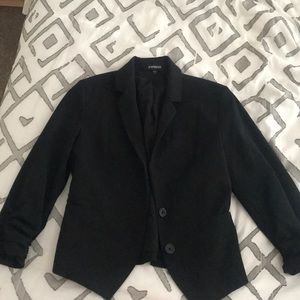 Express Black Blazer with 3/4 Sleeves Size 6